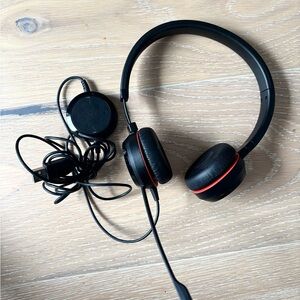 Jabra HSC016 USB Stereo Headset w/ Passive Noise Cancellation ~ works!